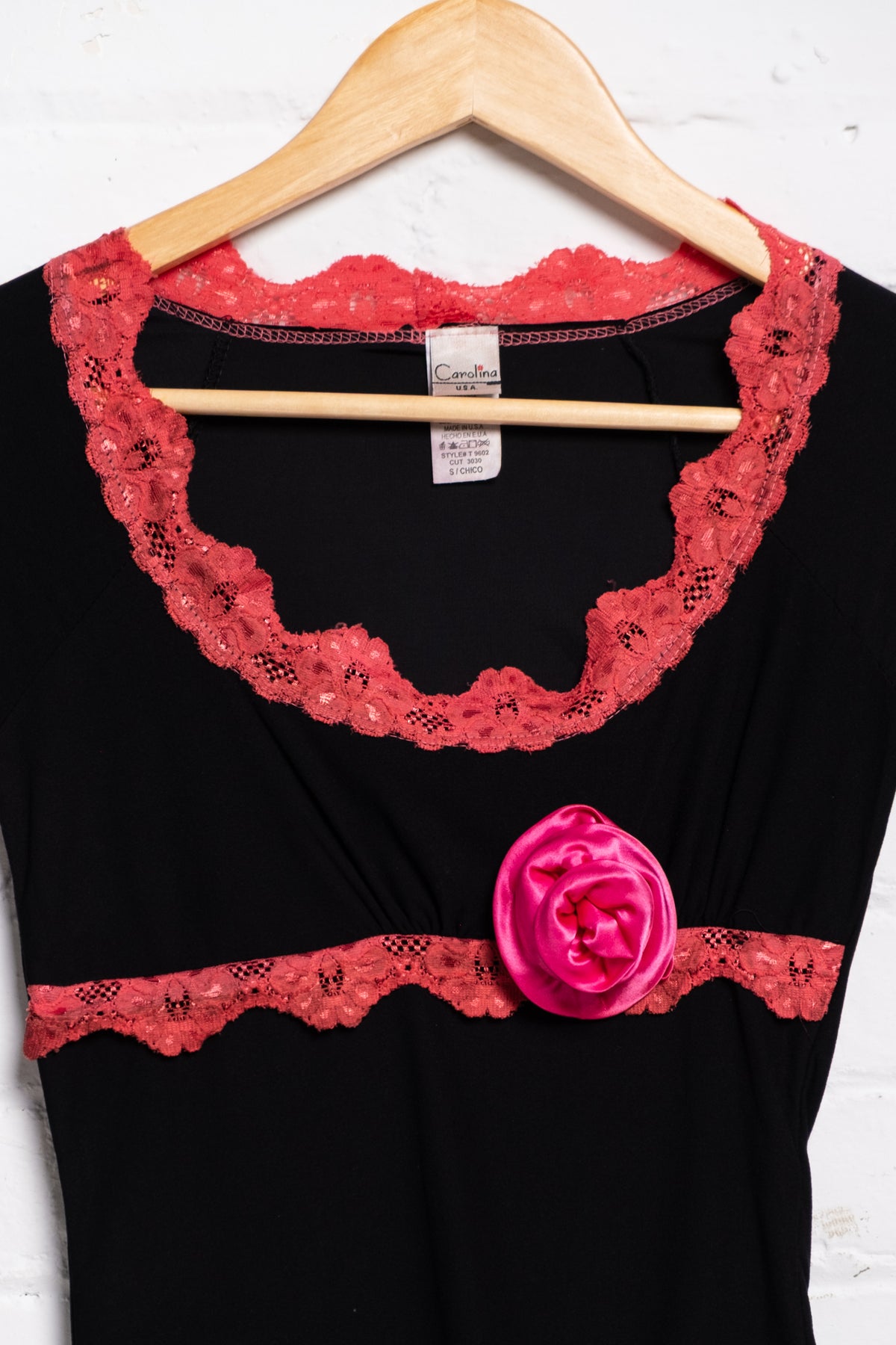 Rosette Stretchy Babydoll Top