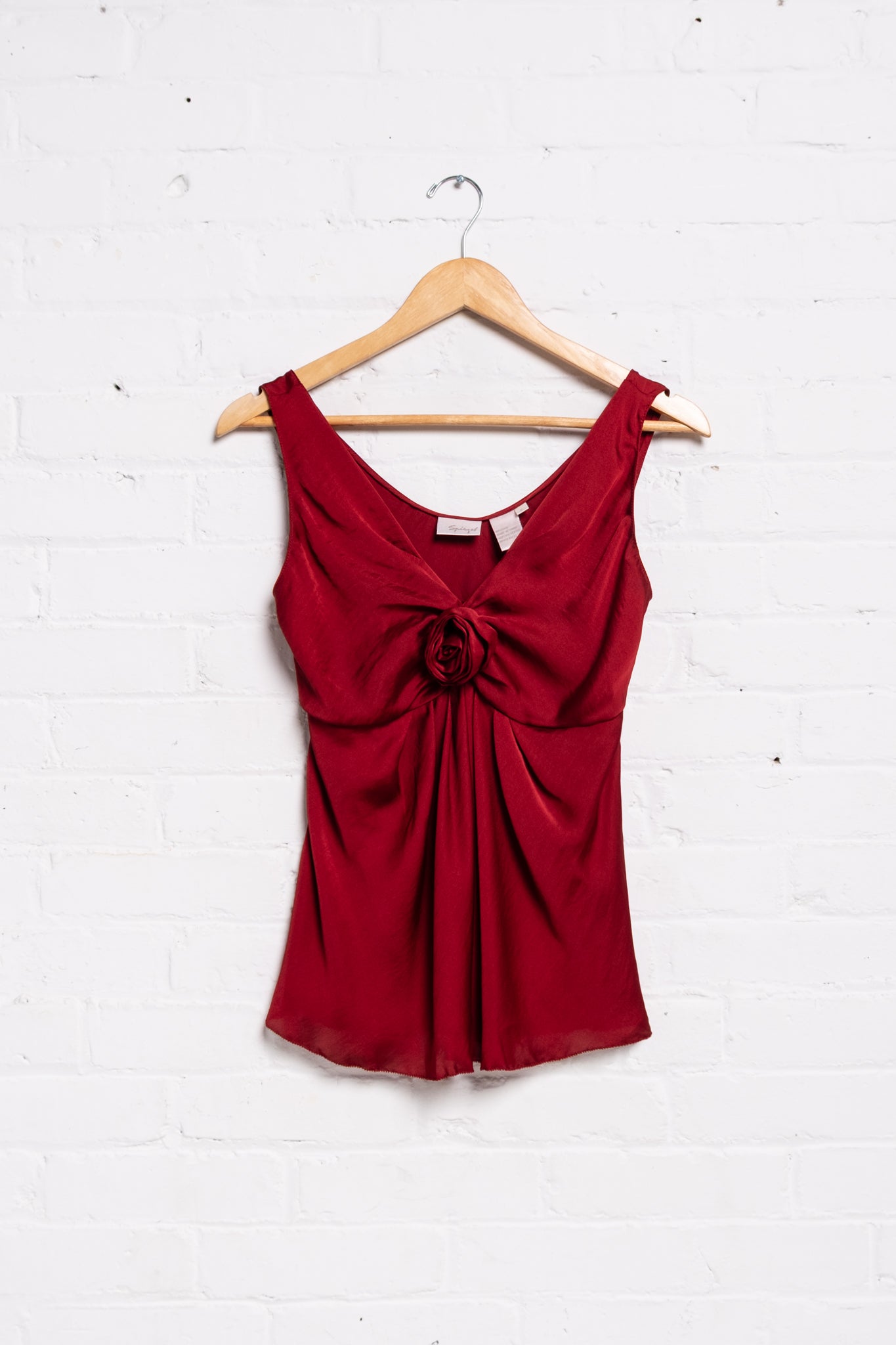 Rosette Satin Tank