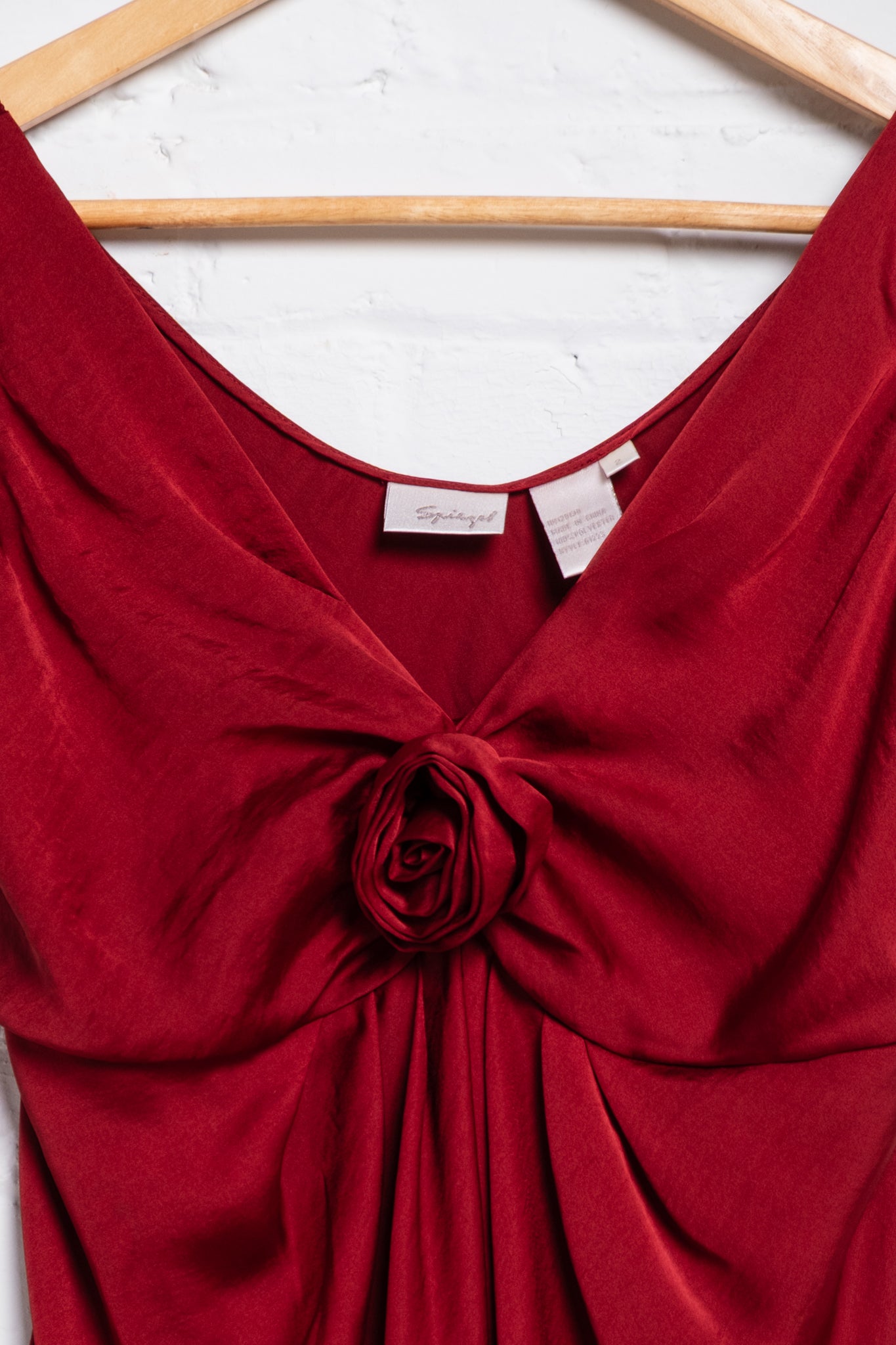 Rosette Satin Tank