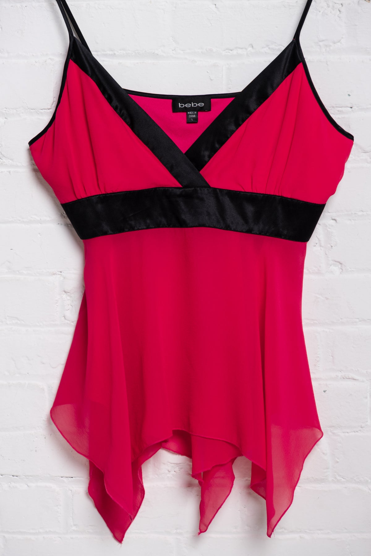 Bebe Silk Going Out Top