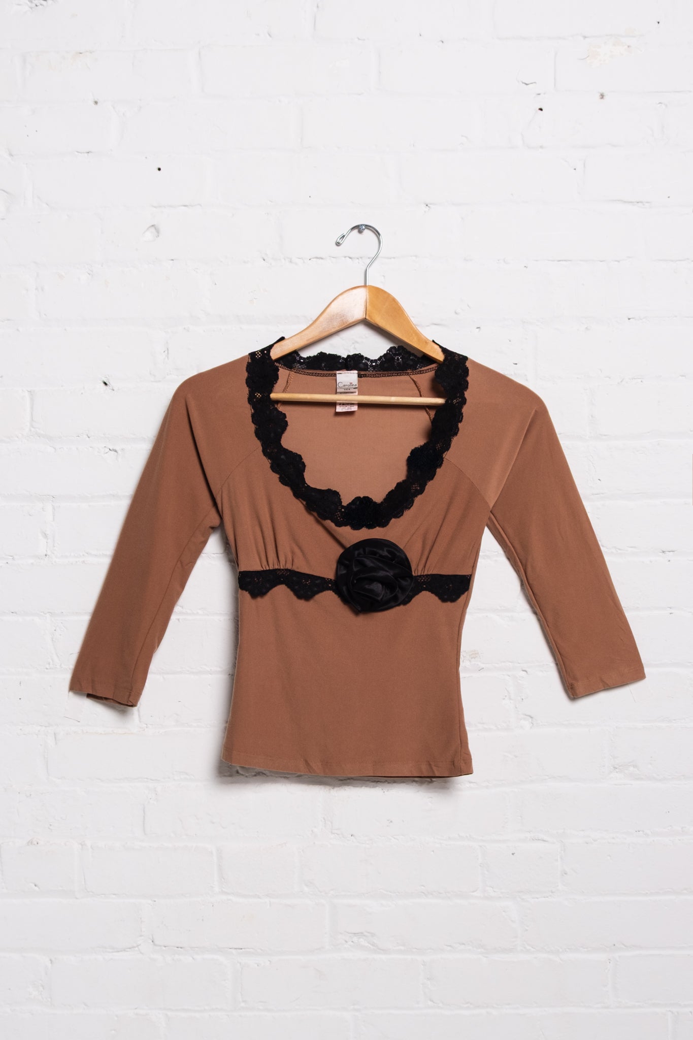 Rosette Stretchy Babydoll Top