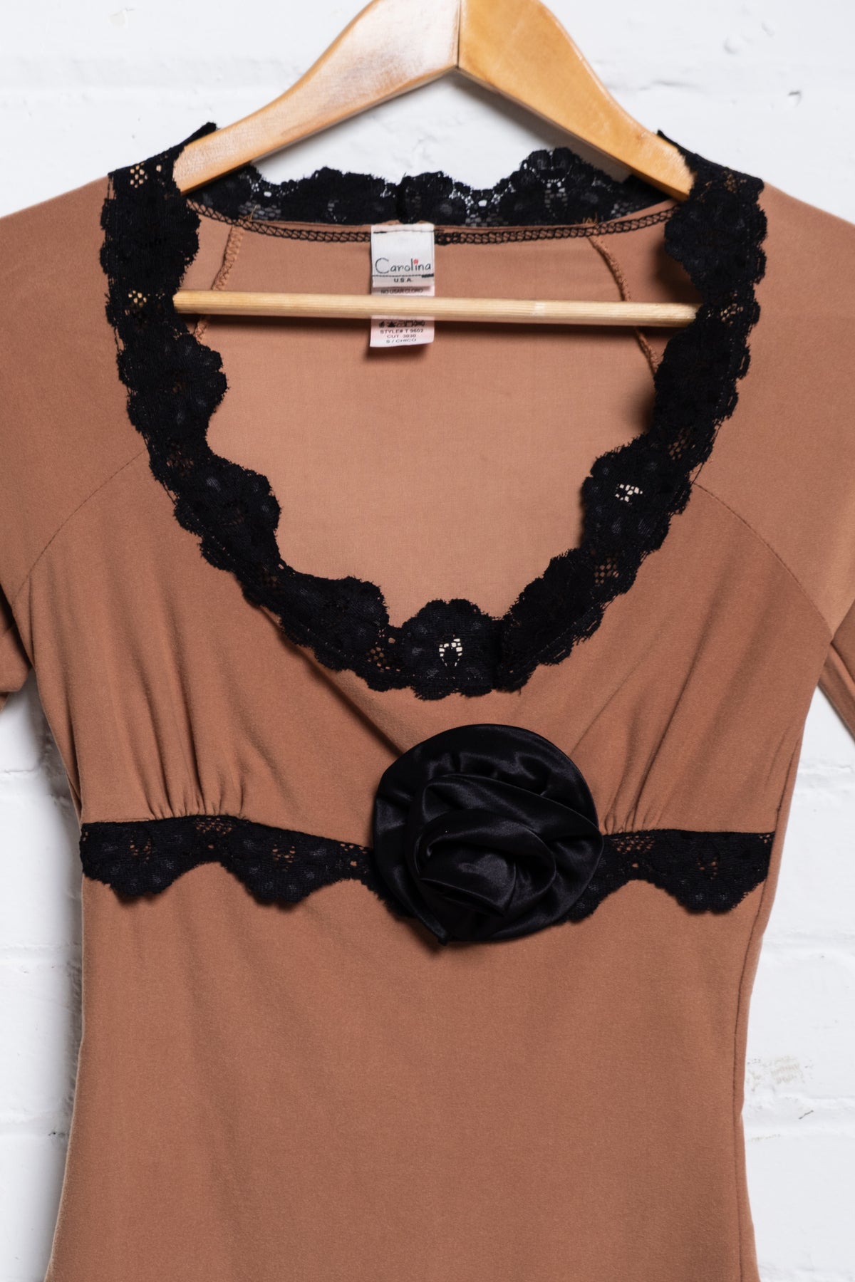 Rosette Stretchy Babydoll Top