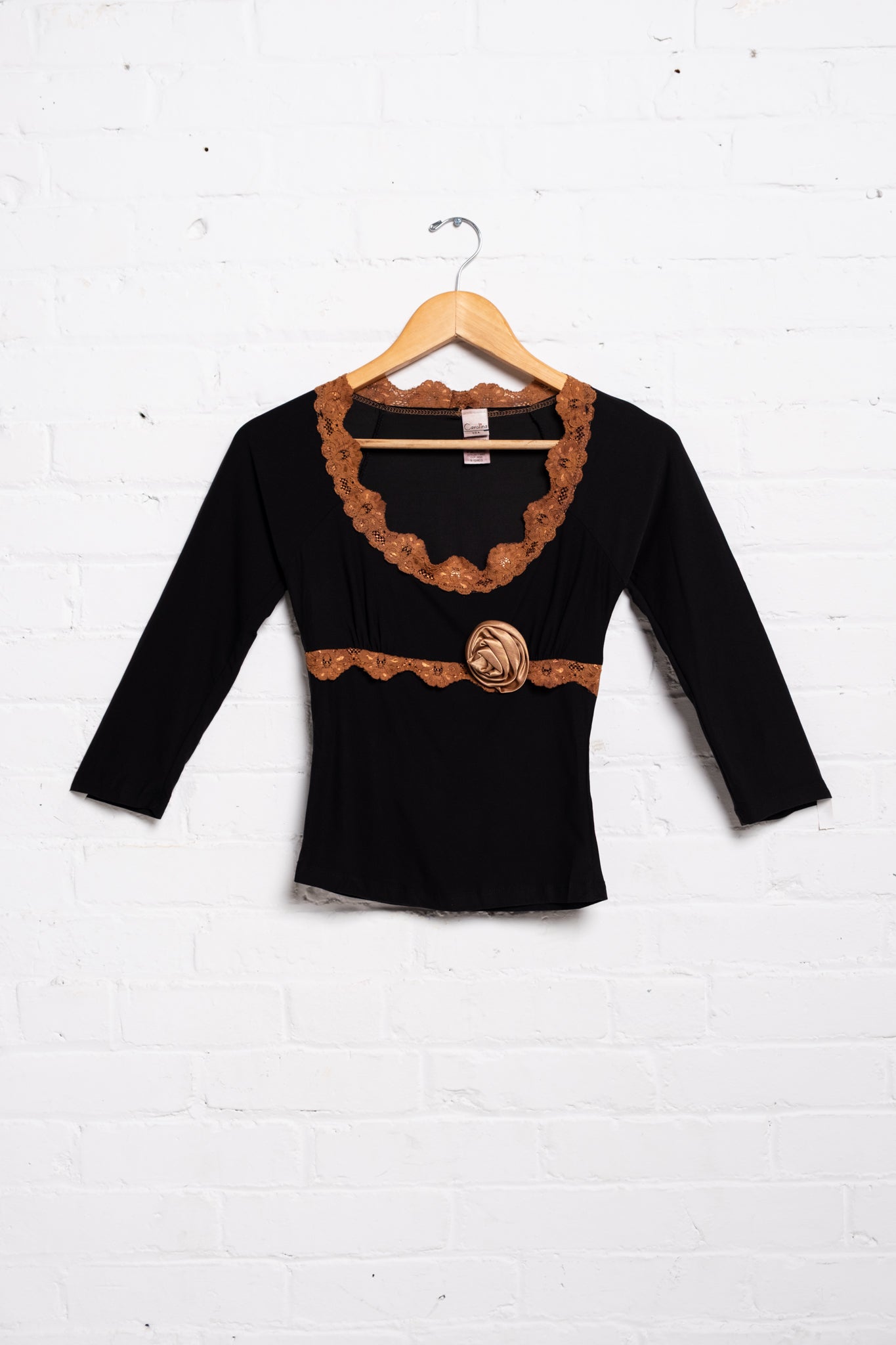 Rosette Stretchy Babydoll Top