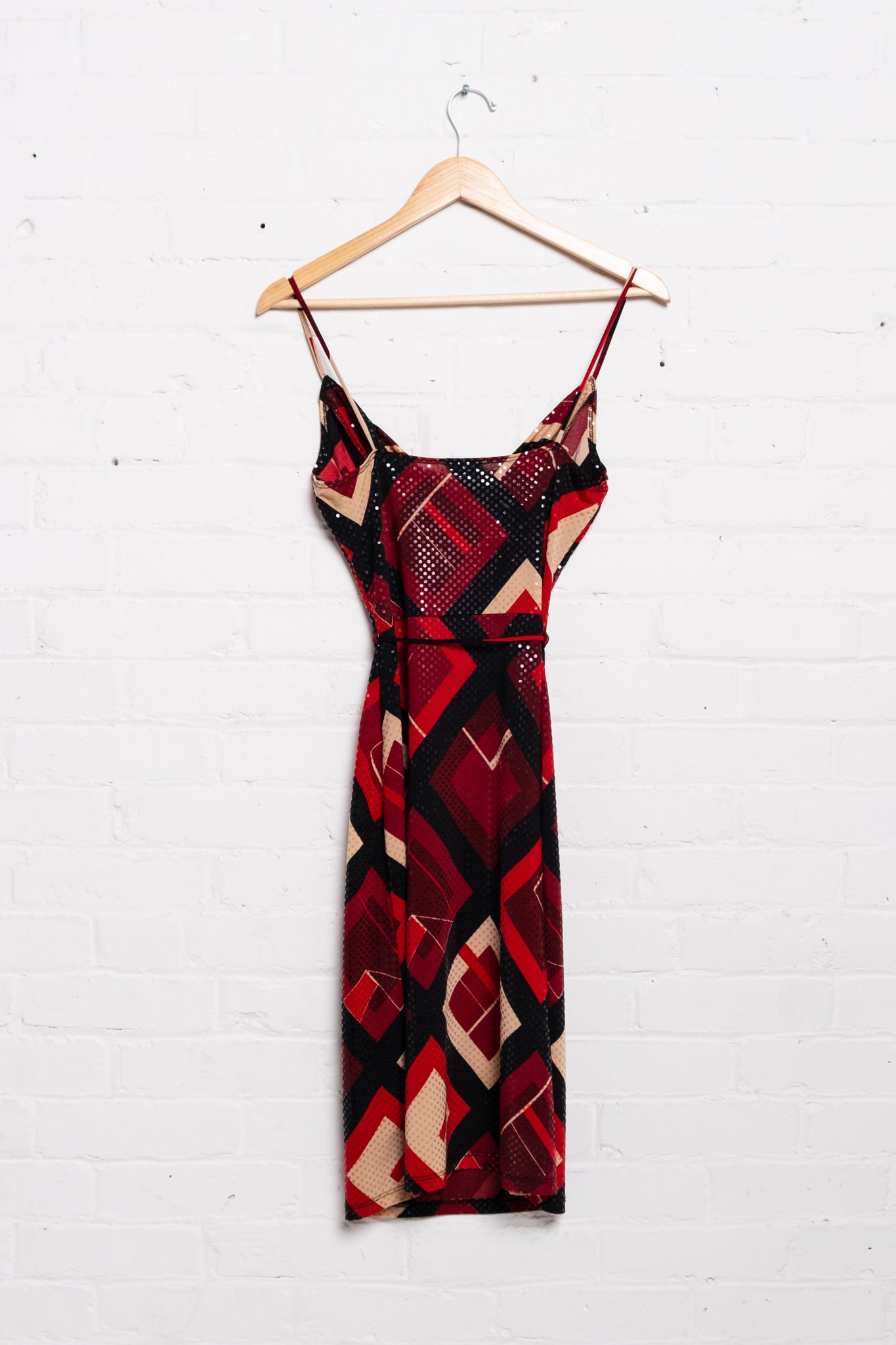 red and black slip dress Red Satin Slip Dress (S) Shops Silver