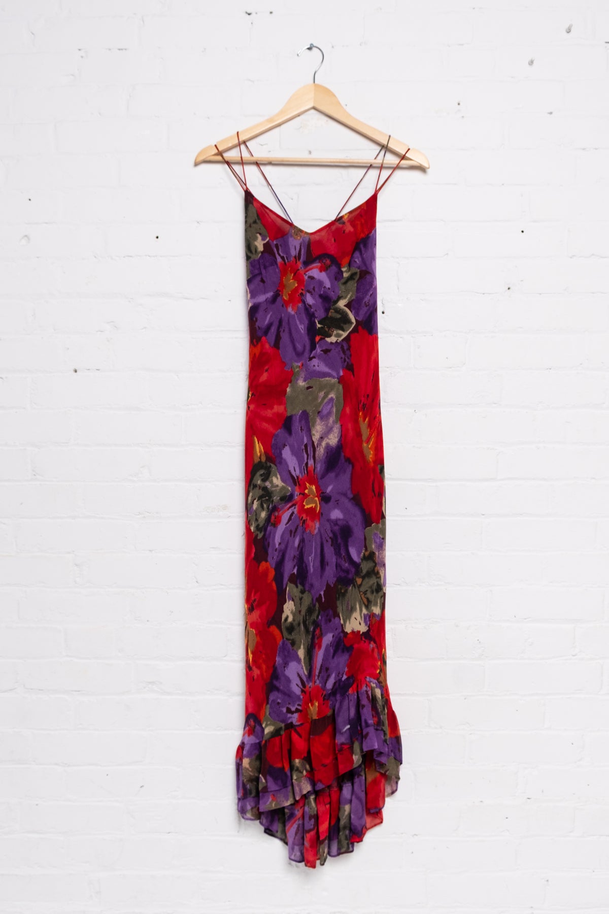 Express Floral Print Silk Slip Dress