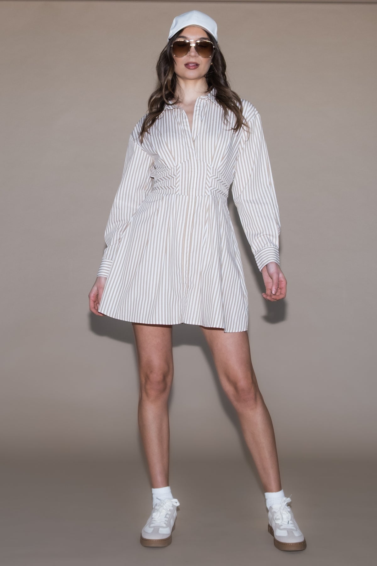 Steve Madden Aria Corset Shirt Dress