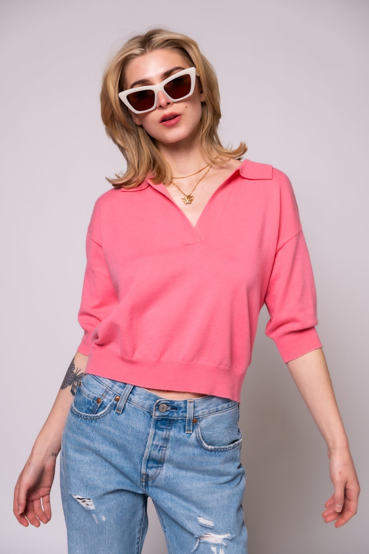 FRNCH Plume Knit Top