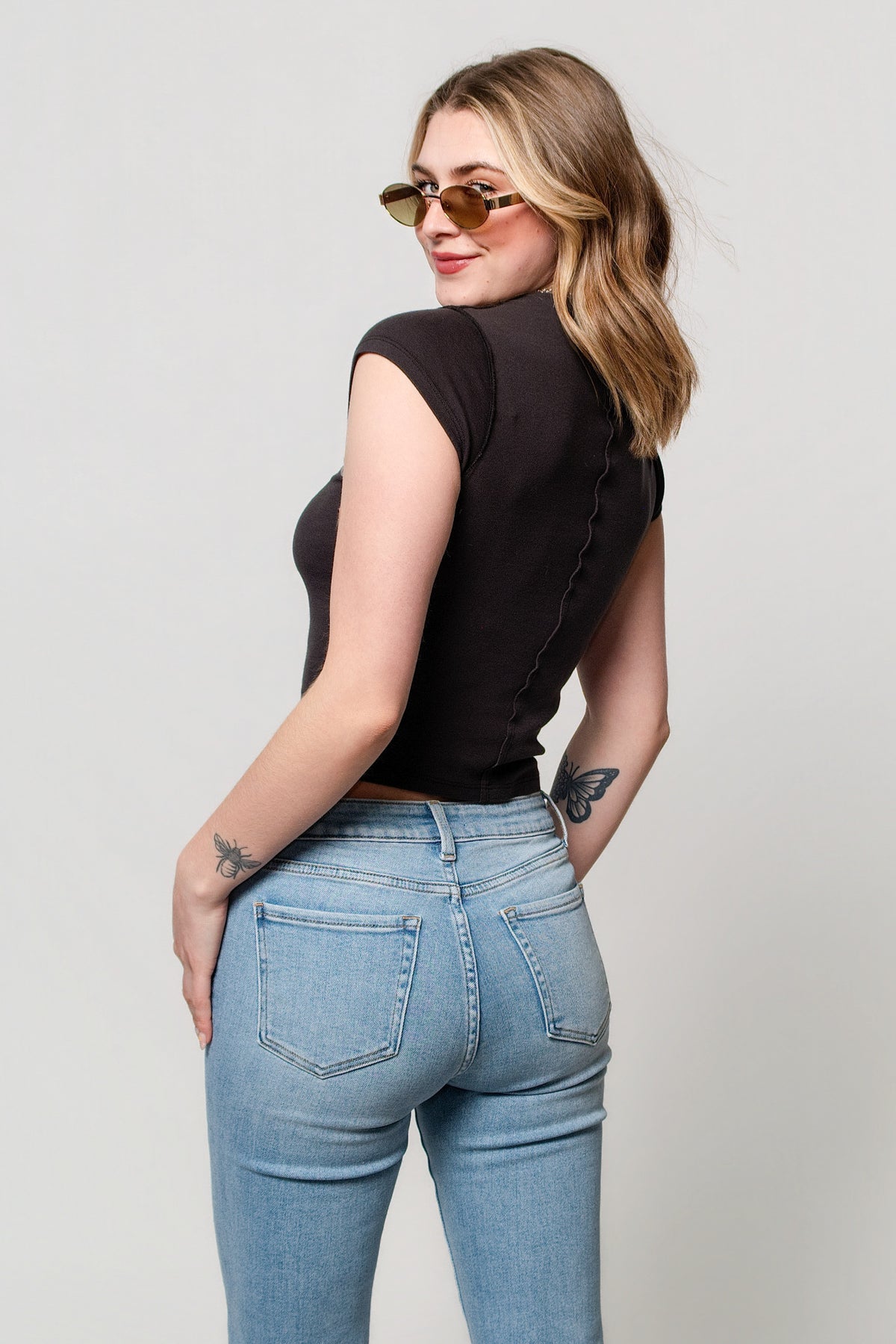 Free People Birds In Flight Baby Tee