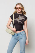 Free People Birds In Flight Baby Tee