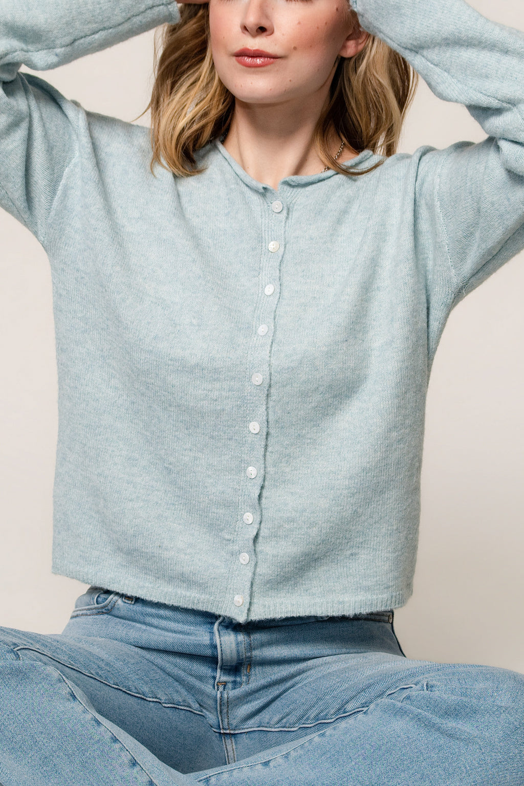 Lila Roll Collar Cardi