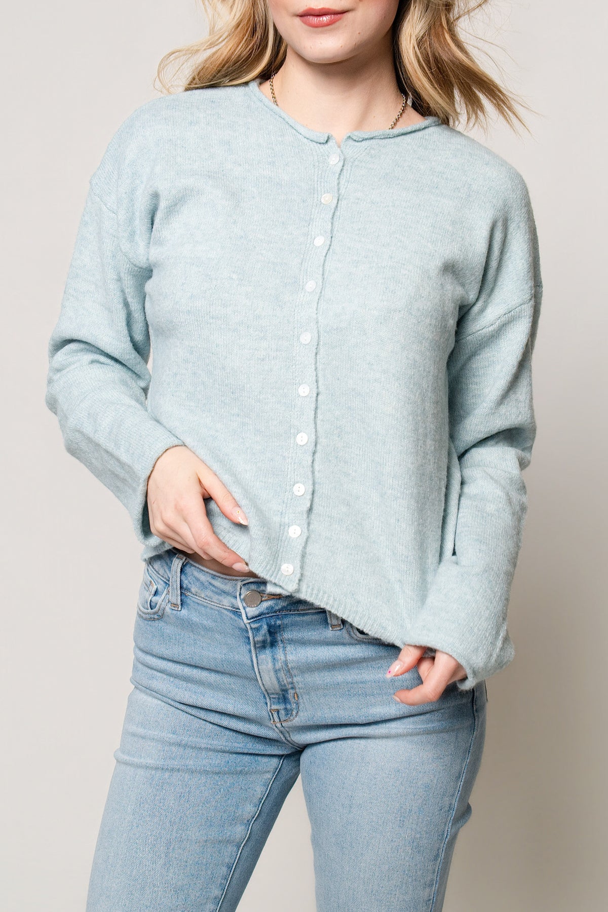 Lila Roll Collar Cardi