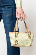 XOXO Monogram Mini Tote with Heart Bag Charm
