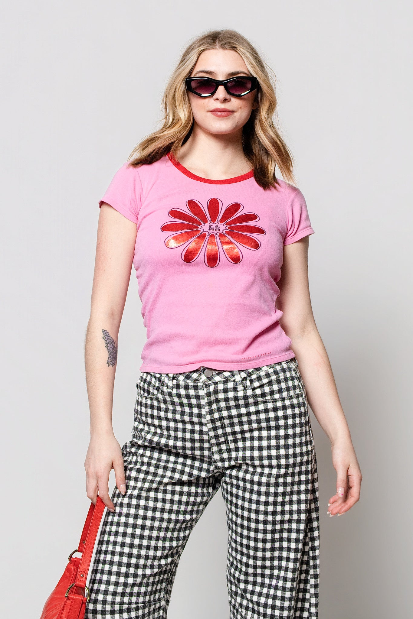 2008 Victoria's Secret Pink Graphic Baby Tee