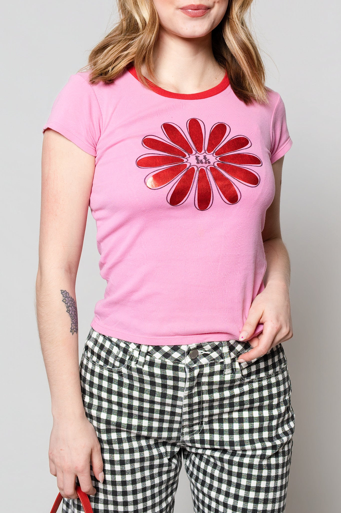 2008 Victoria's Secret Pink Graphic Baby Tee