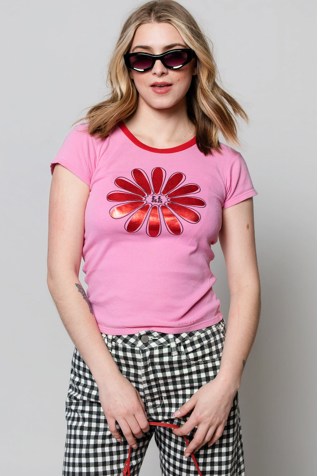 2008 Victoria's Secret Pink Graphic Baby Tee