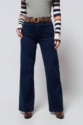 Just Black Patch Pocket Wide Leg Jeans
