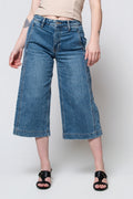 Just Black Wide Leg Capris