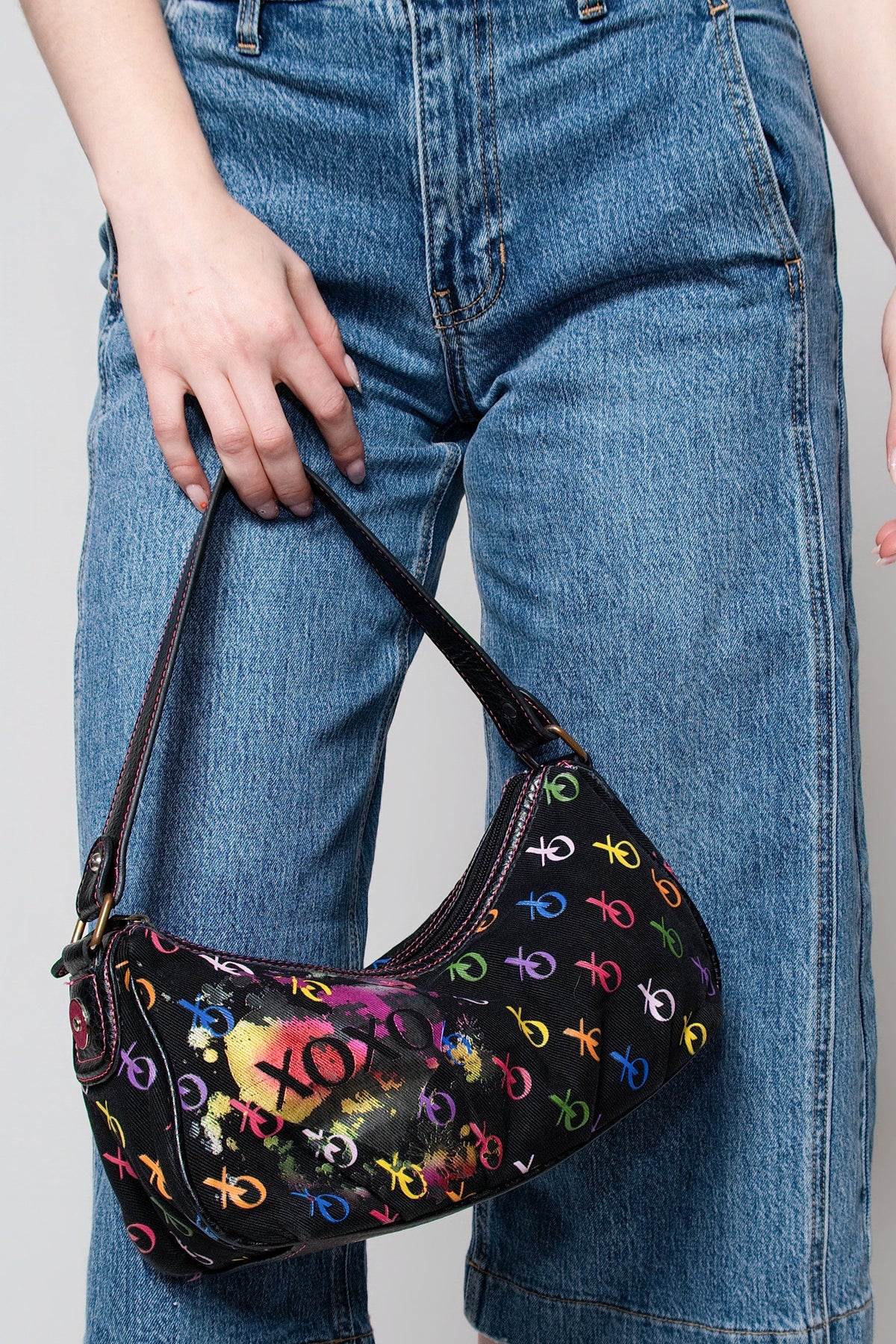XOXO Graphic Canvas Shoulder Bag