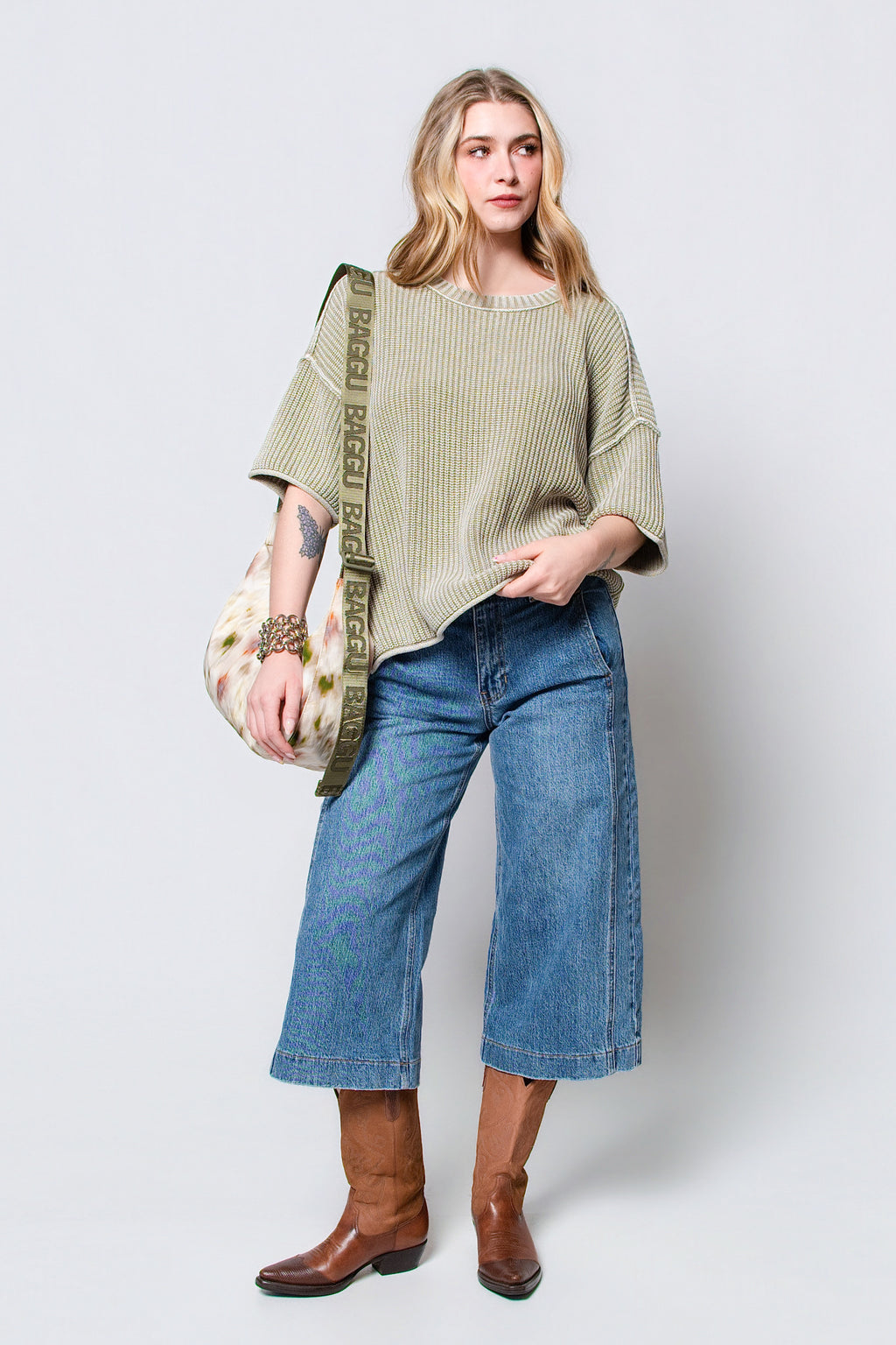 Effie Slouchy Short Sleeve Knit
