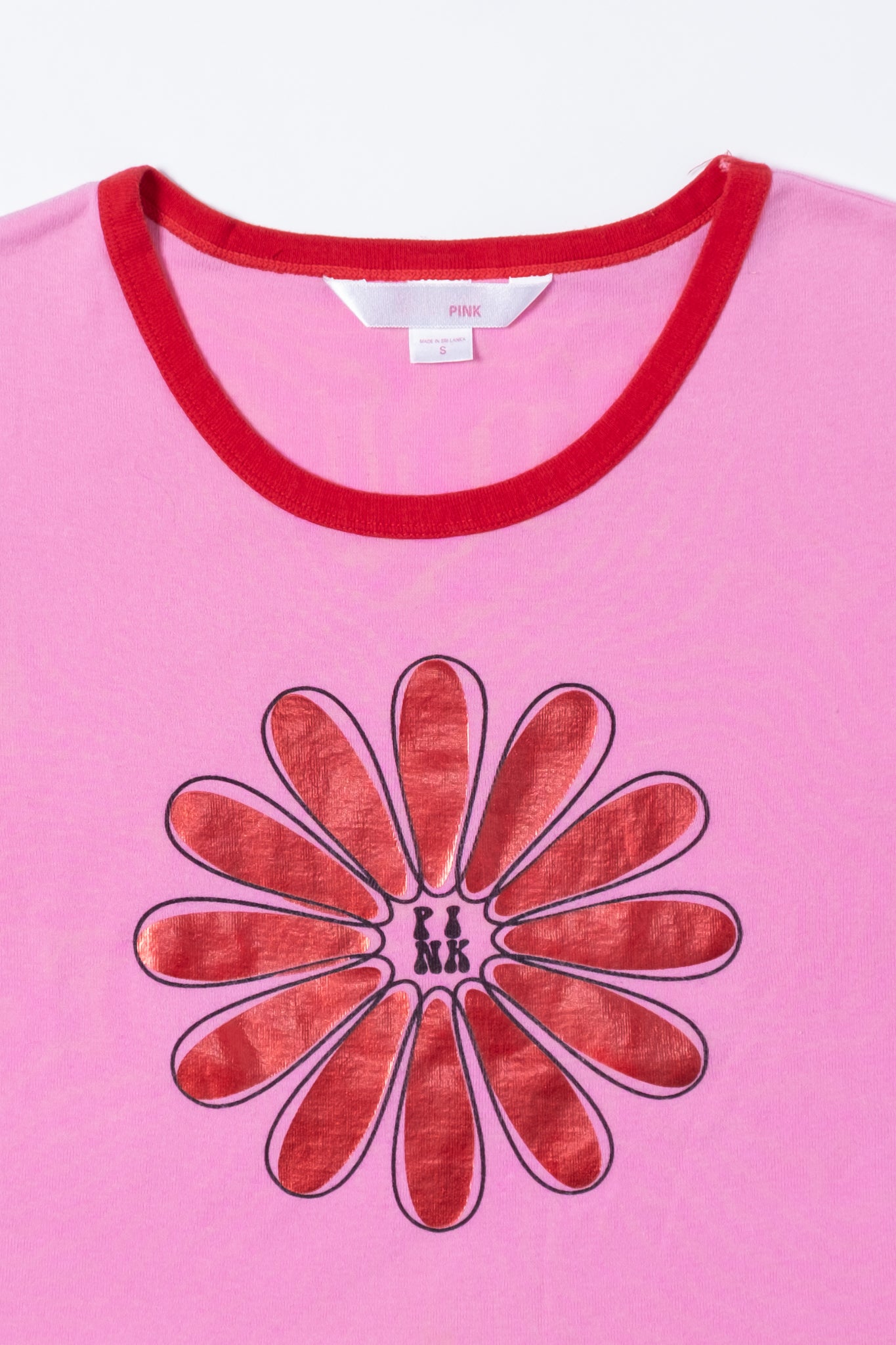 2008 Victoria's Secret Pink Graphic Baby Tee