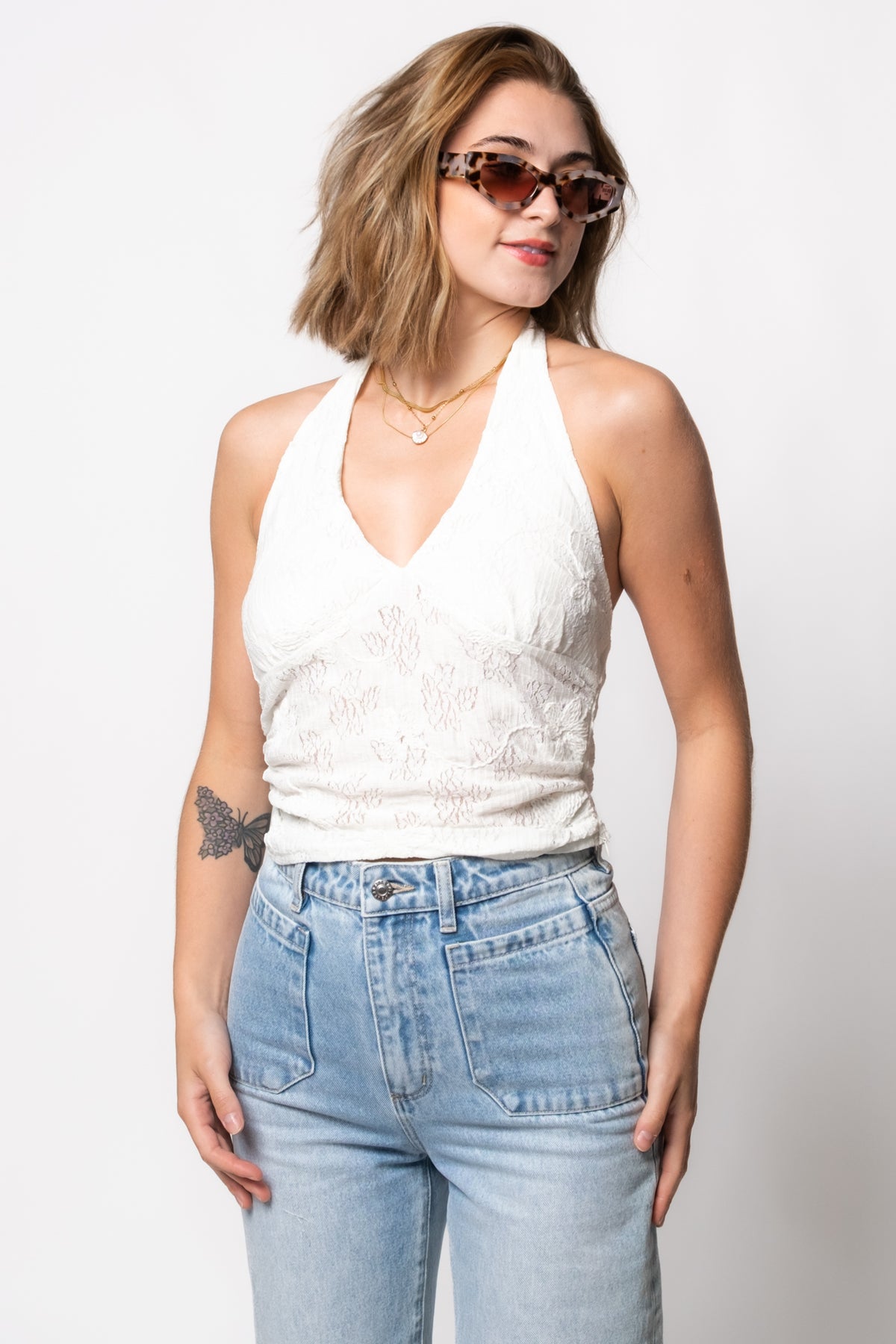 Isla Lace Halter Top