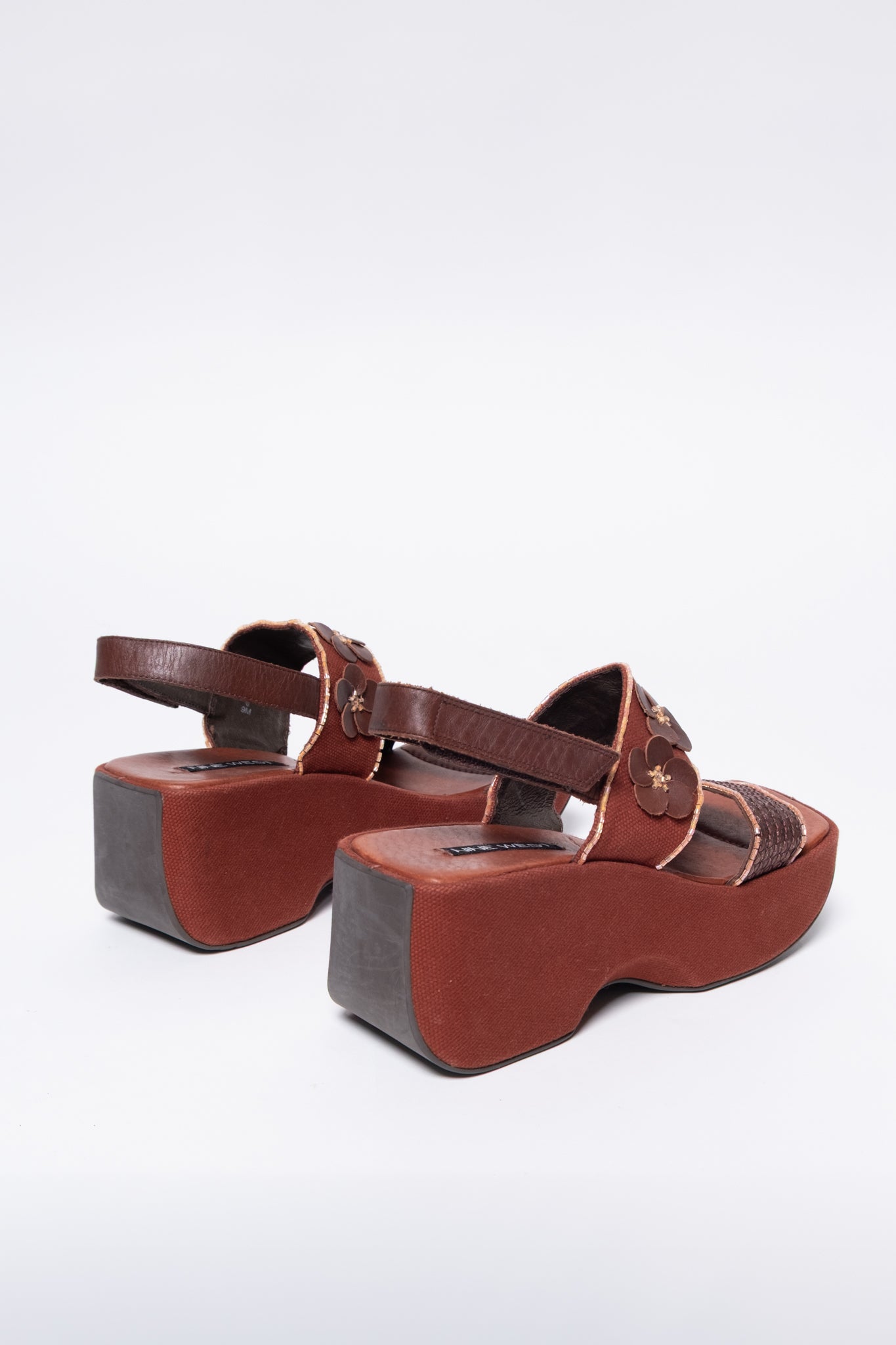 90s Nine West Chunky Beaded Platform Sandals