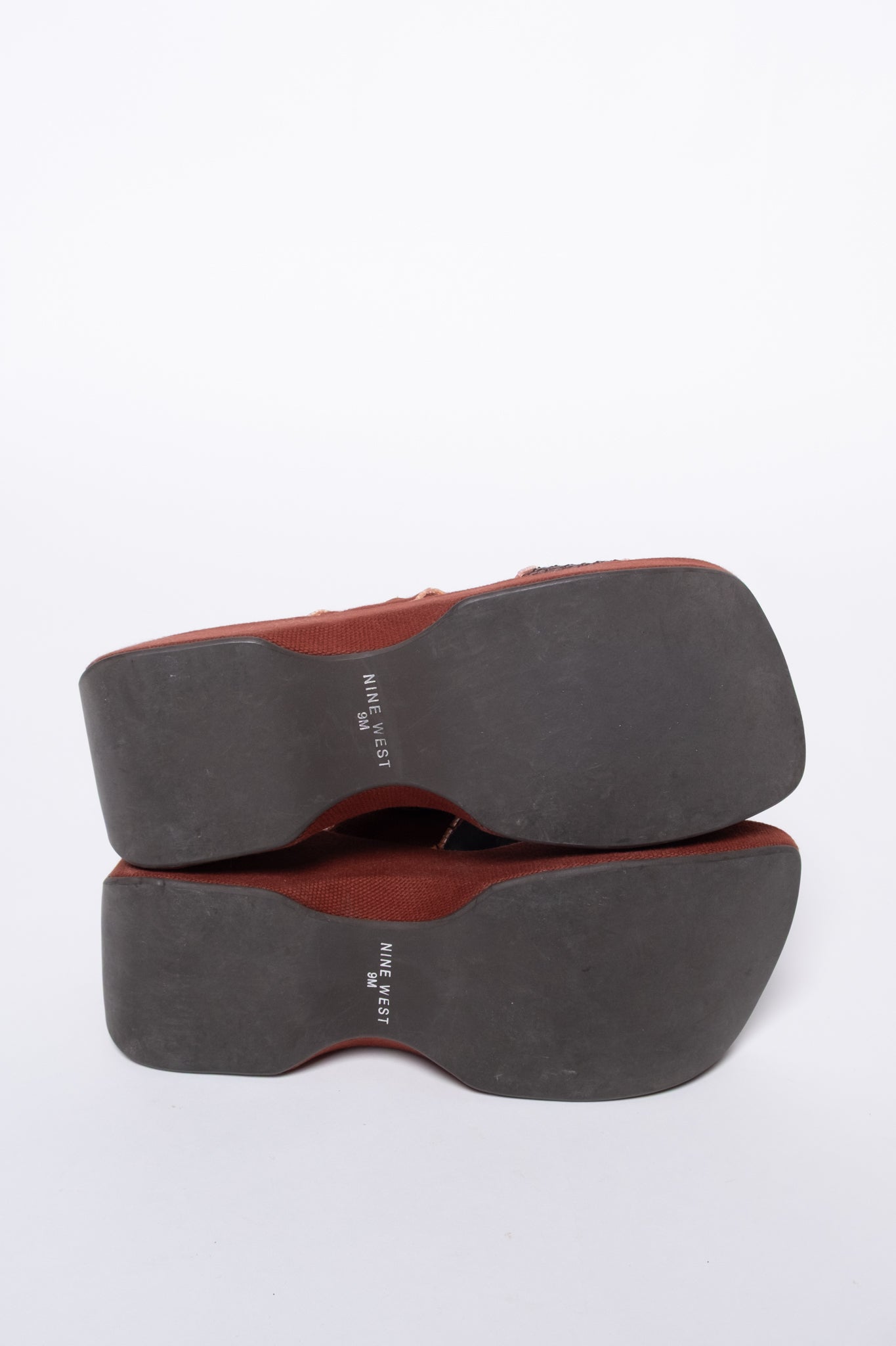 90s Nine West Chunky Beaded Platform Sandals