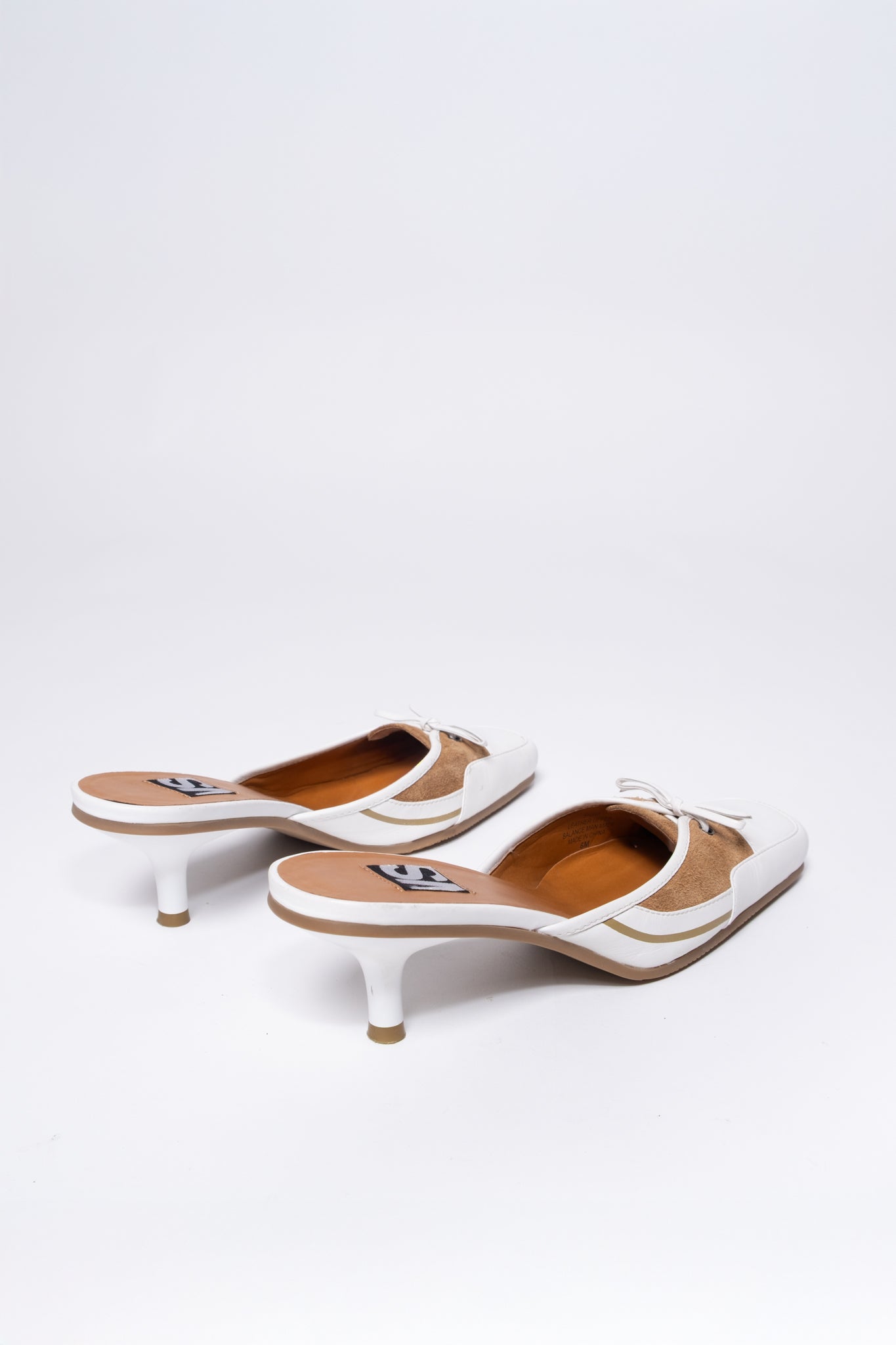 Victoria's Secret Sporty Suede & Leather Kitten Heels