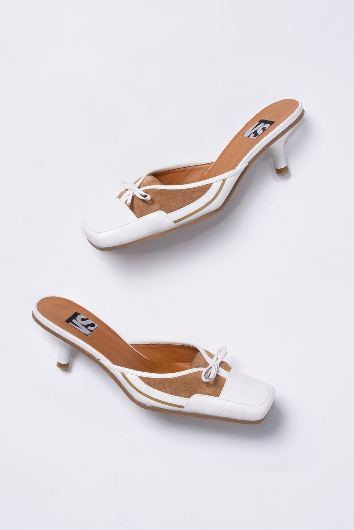 Victoria's Secret Sporty Suede & Leather Kitten Heels