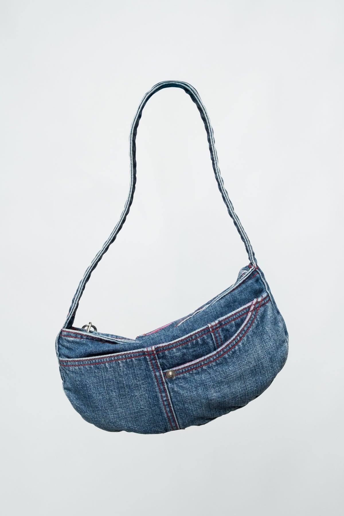2004 Old Navy Denim Mini Bag with Chain Hardware