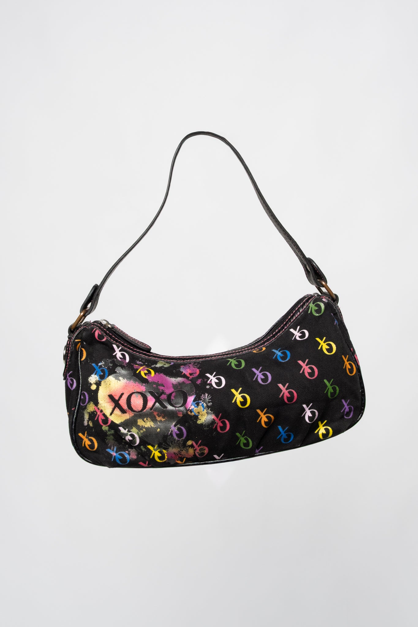 XOXO Graphic Canvas Shoulder Bag