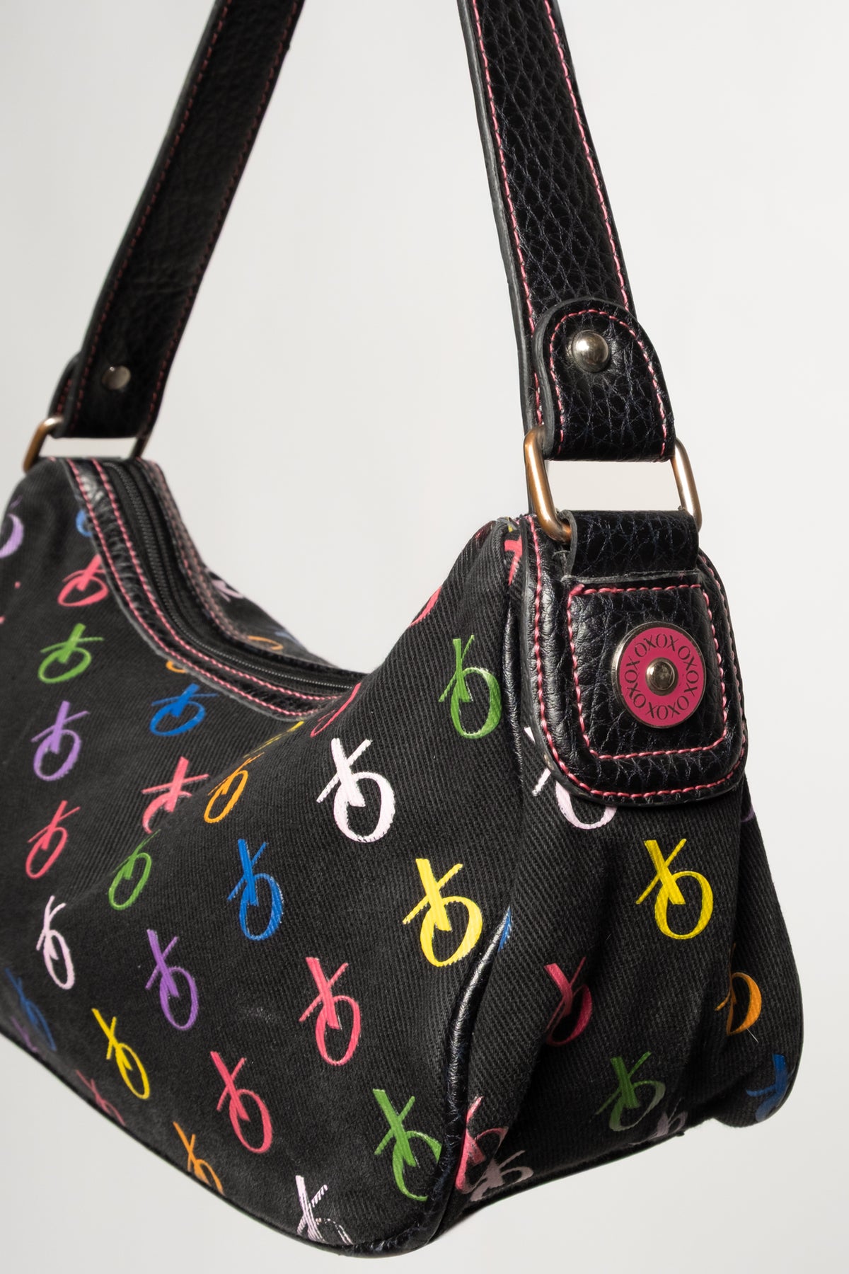XOXO Graphic Canvas Shoulder Bag