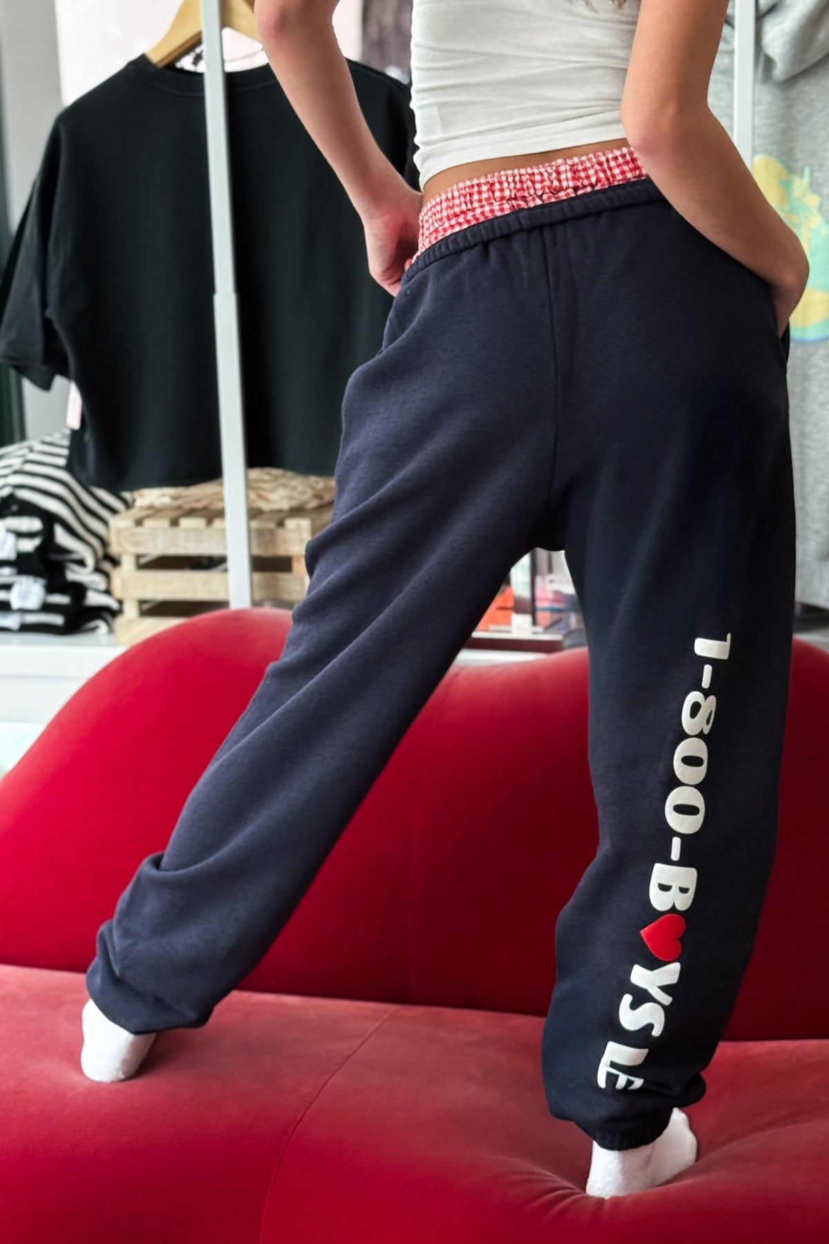 Boys Lie 1-800 Heart Kimmy Pants