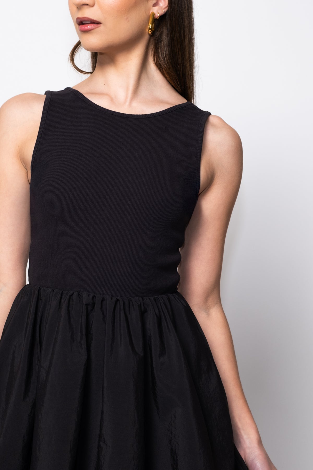 Steve Madden Palermo Mixed Media Bubble Dress