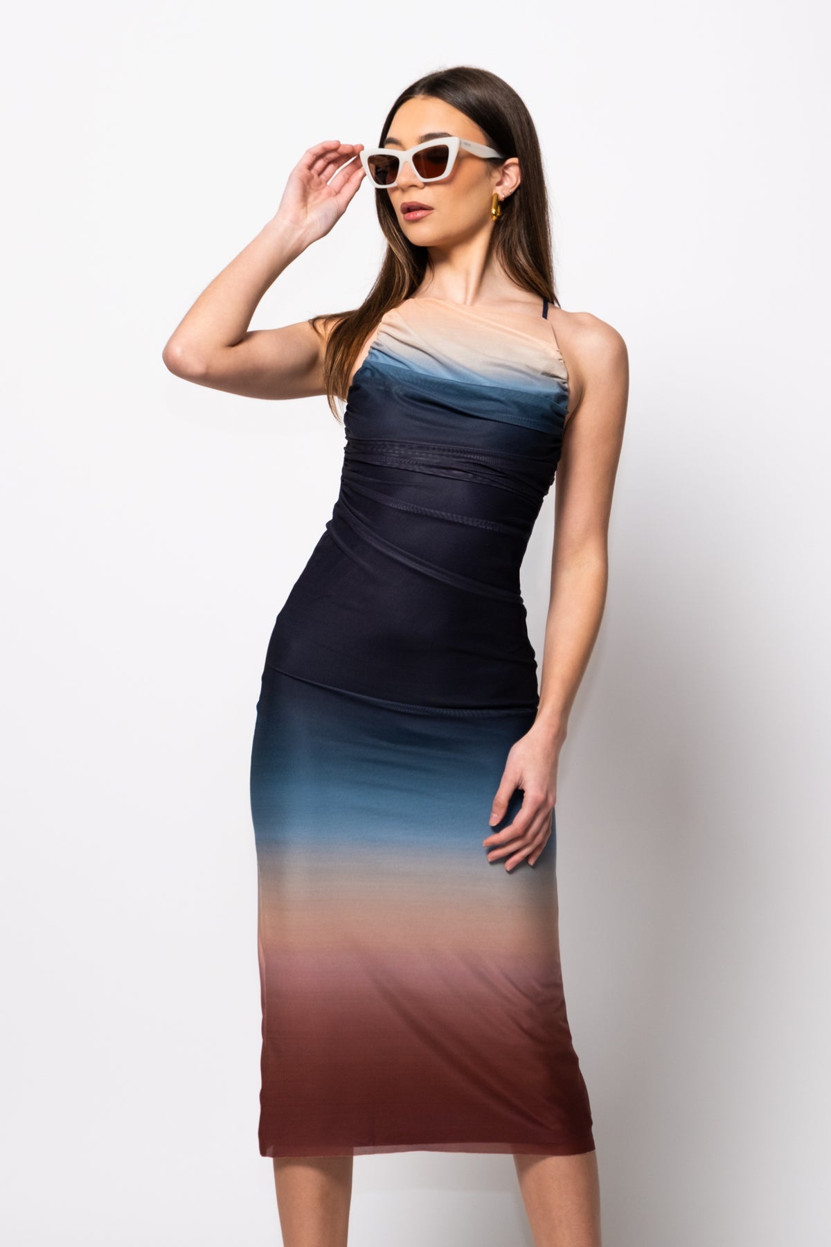 Next Horizon Ombré Midi Dress