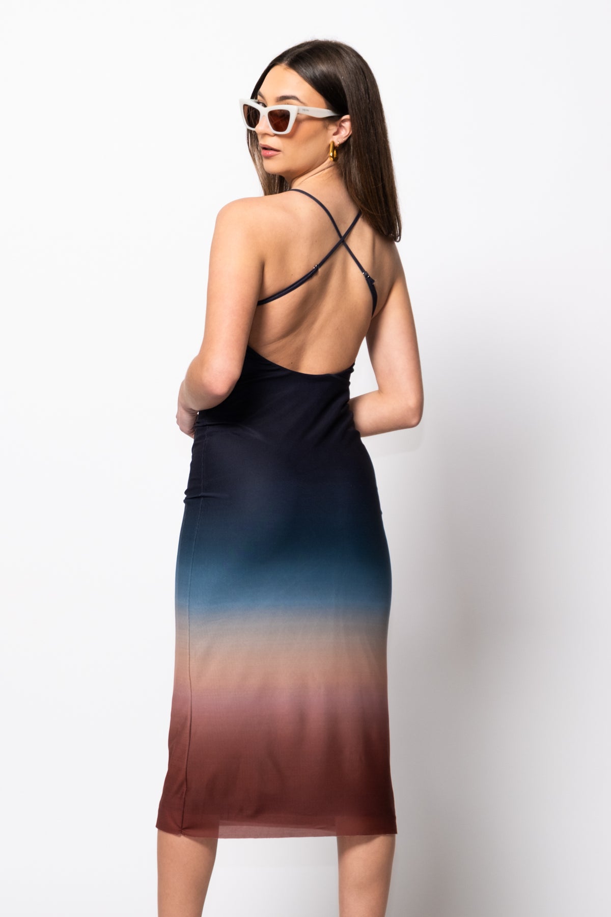 Next Horizon Ombré Midi Dress