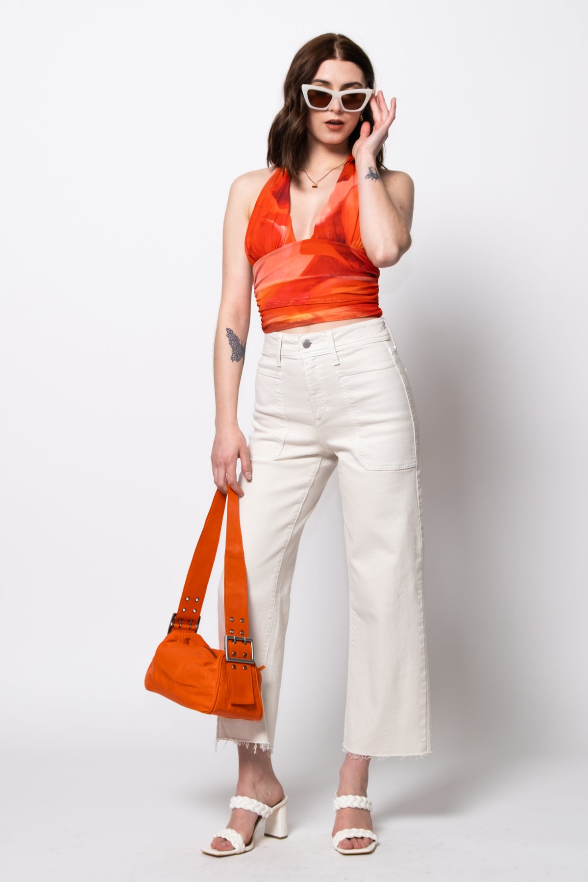 Heat Wave Ruched Halter Top