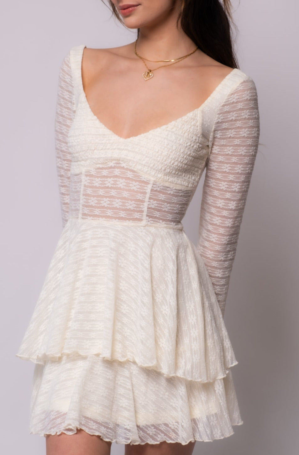 Bebe Lace Mini Dress