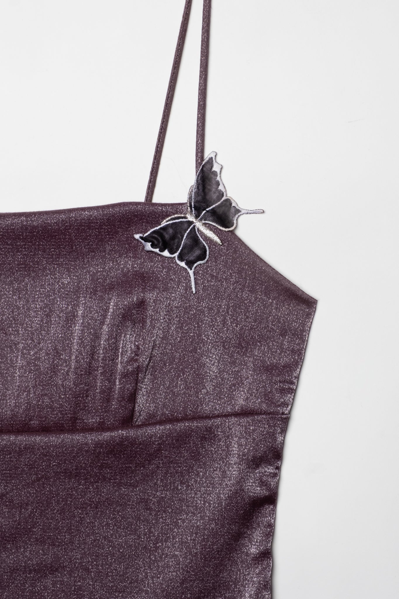 Q&A Shimmery Butterfly Mini Dress