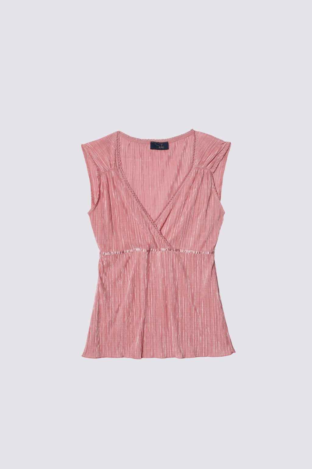 Y2K Plisse Babydoll Top