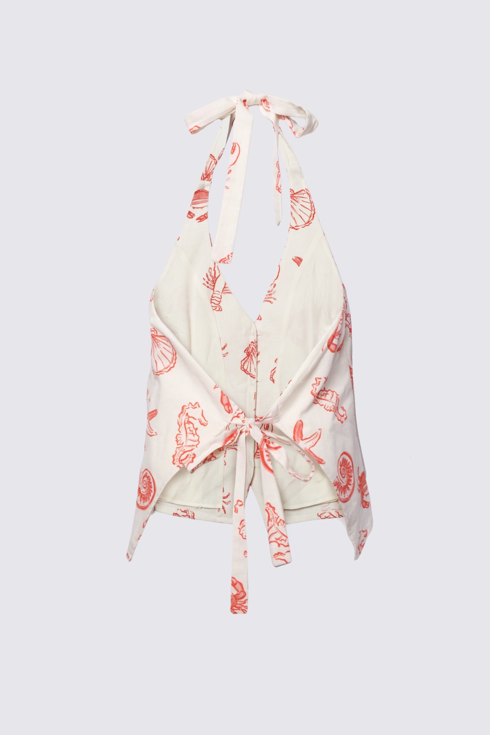 Coastline Cotton Halter Vest