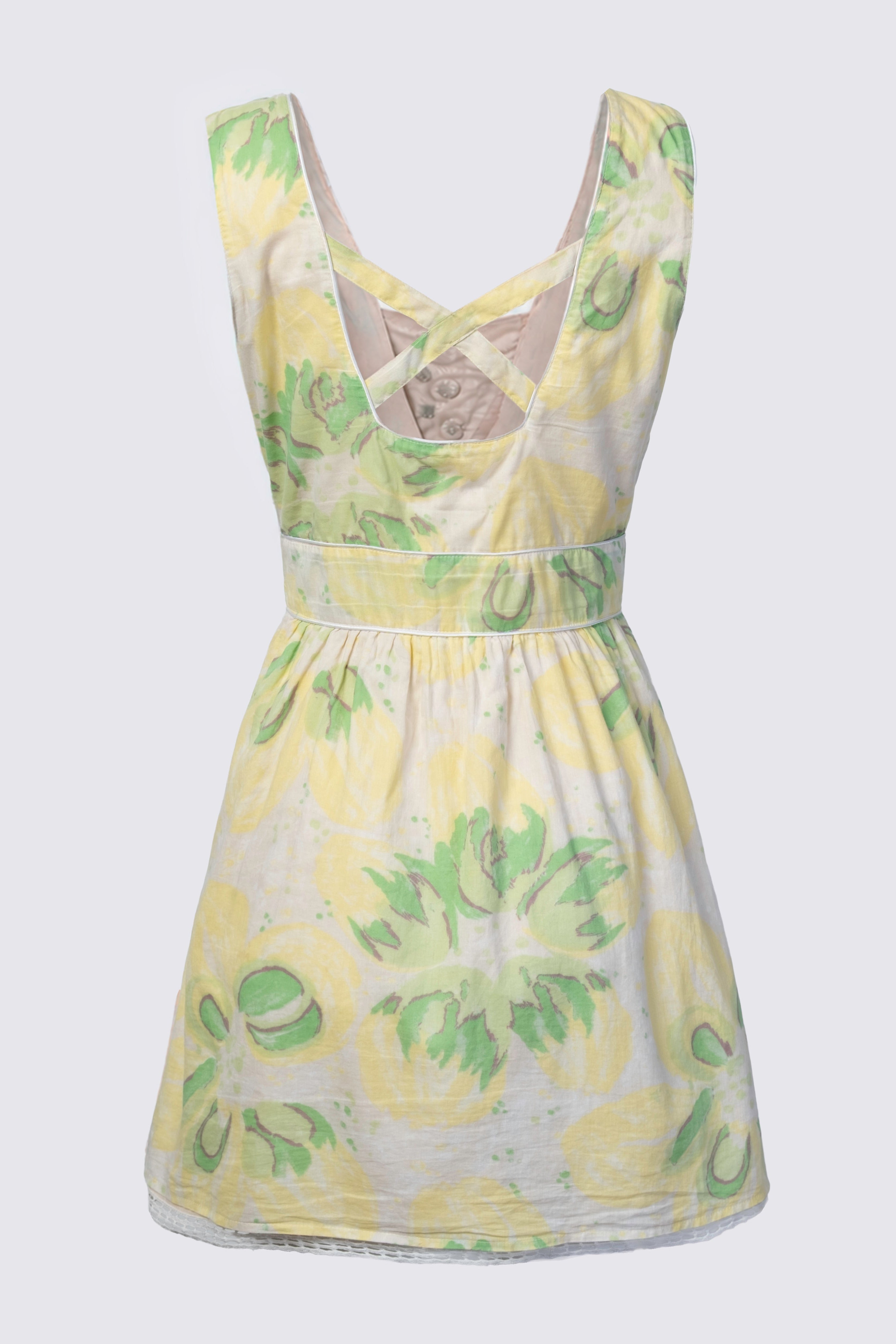 free people yellow beaded dress Free People Yellow Mini Dress