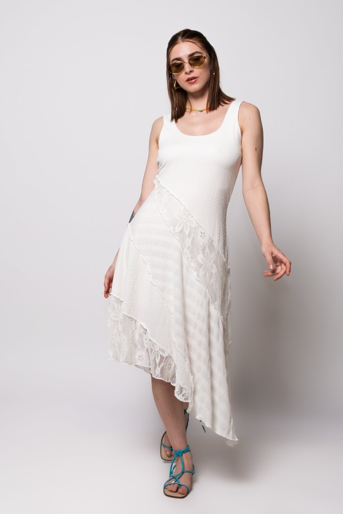 Steve Madden Vance Asymmetric Lace Dress