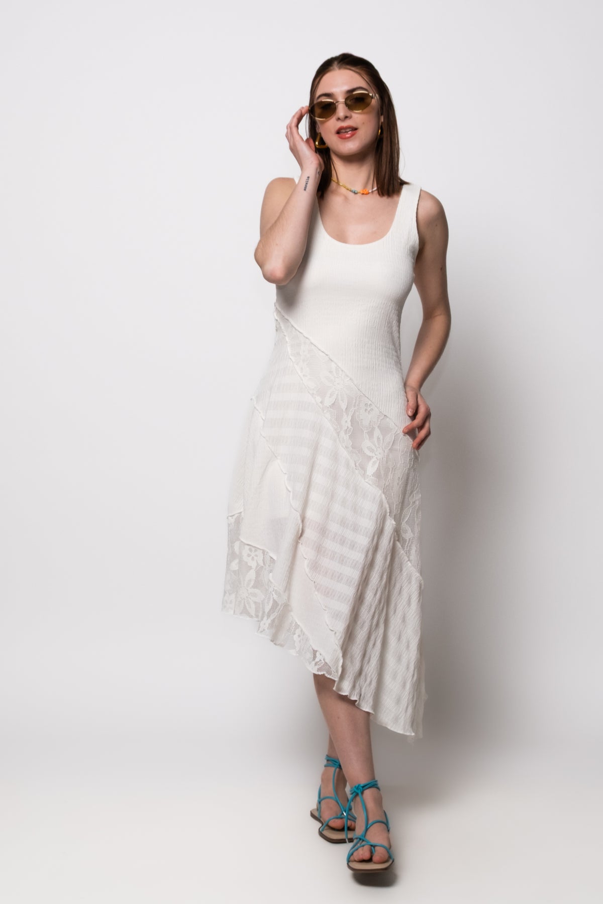Steve Madden Vance Asymmetric Lace Dress