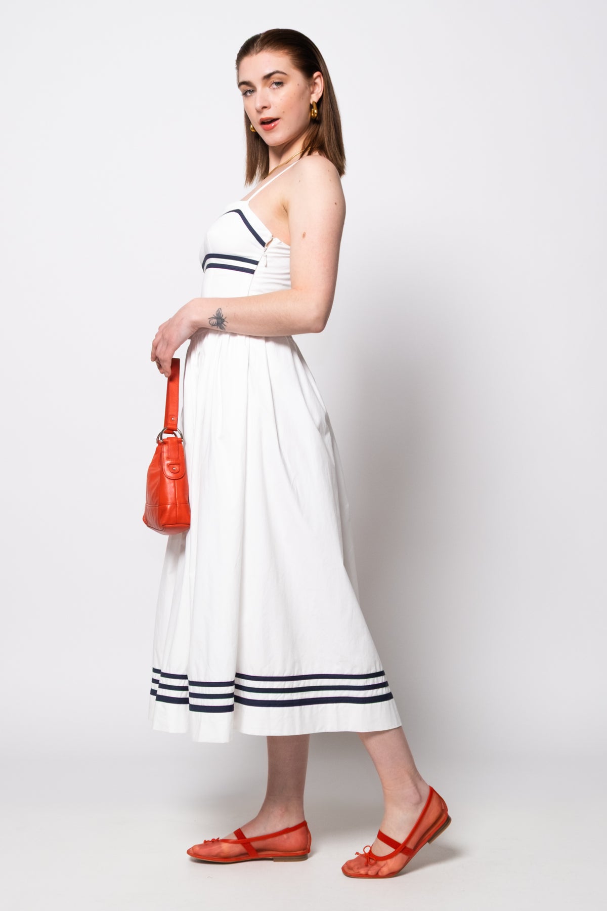 Moon River Piper Cotton Midi Dress