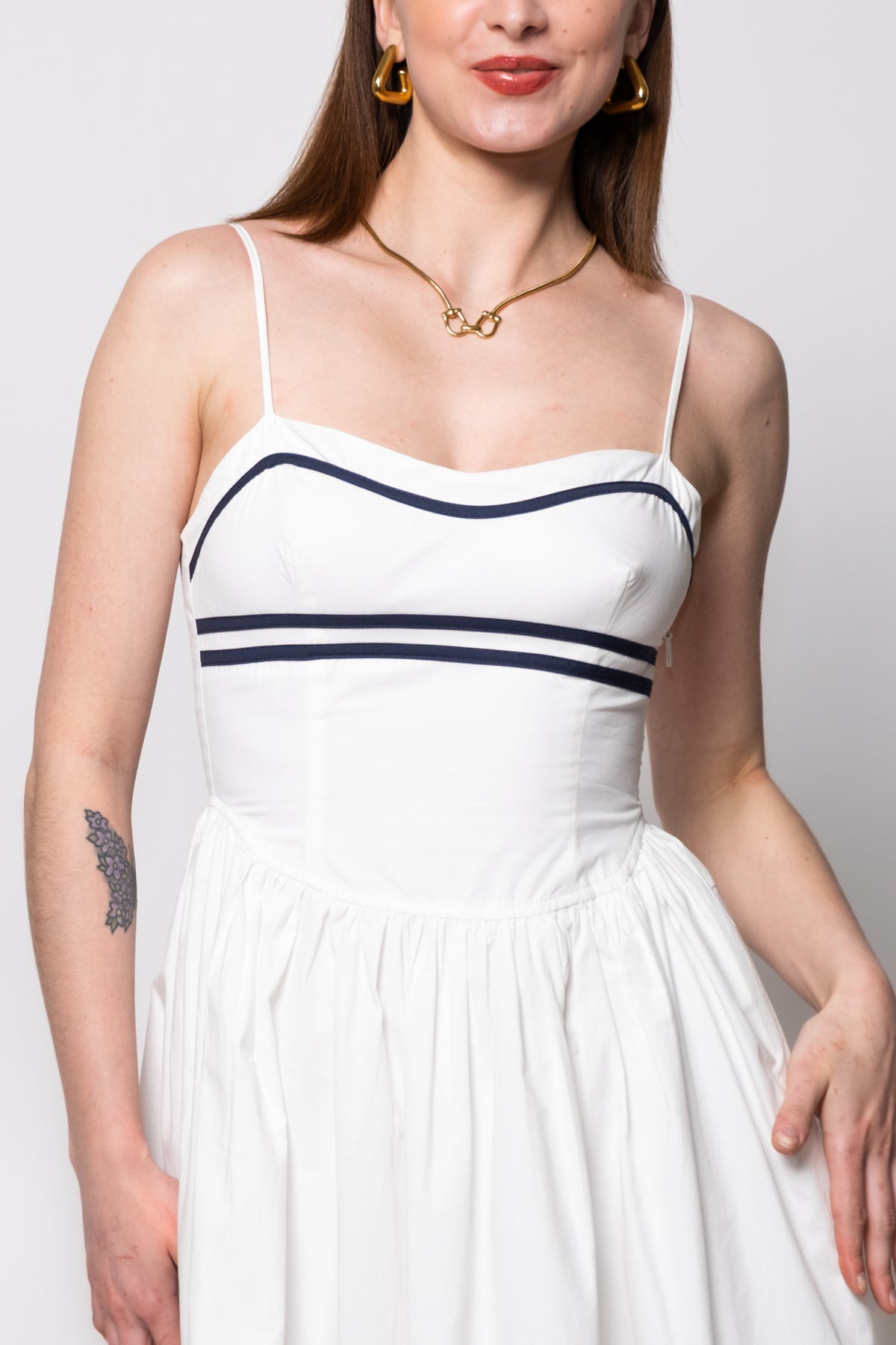 Moon River Piper Cotton Midi Dress