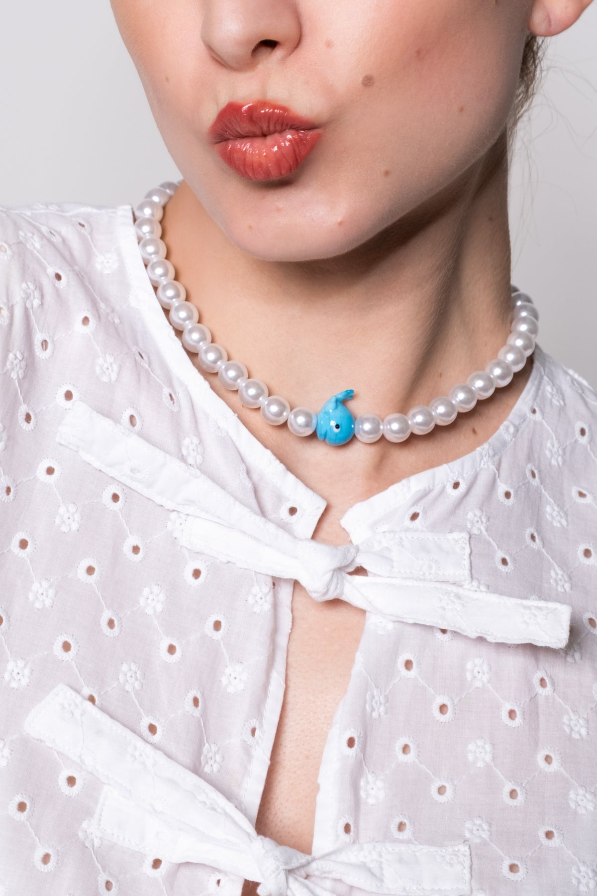 Whale Beaded Statement Necklace