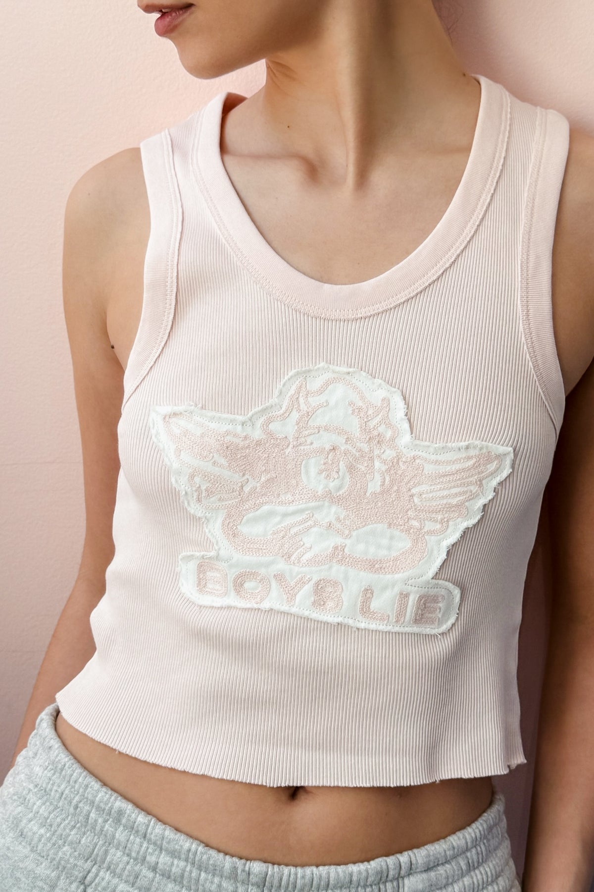Boys Lie Please Stitch Me Up Randy Tank