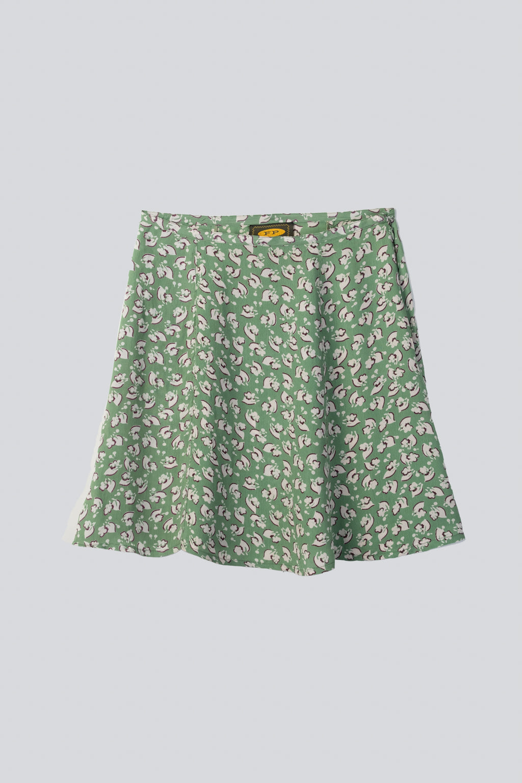 90s Floral Print Mini Skirt