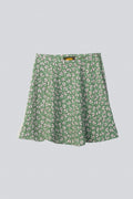 90s Floral Print Mini Skirt